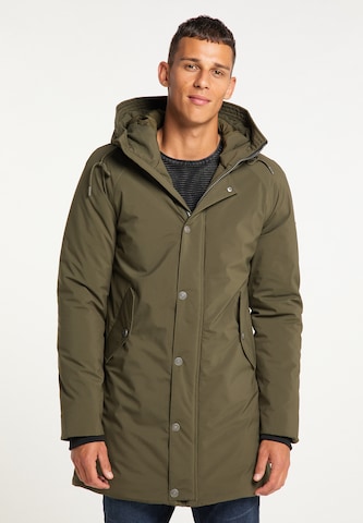 MO Winter Coat in Green: front
