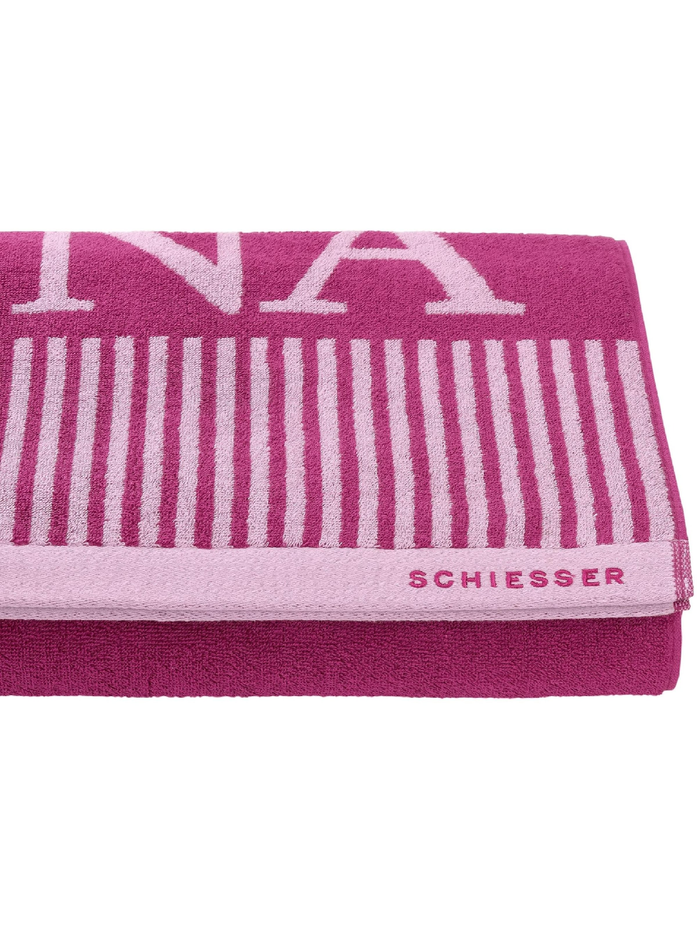 SCHIESSER Saunatuch 'Rom' in Pink: Vorderseite