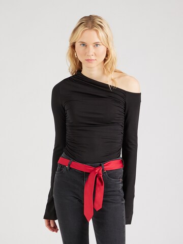 WEEKDAY Shirt 'Erin' in Schwarz: Vorderseite