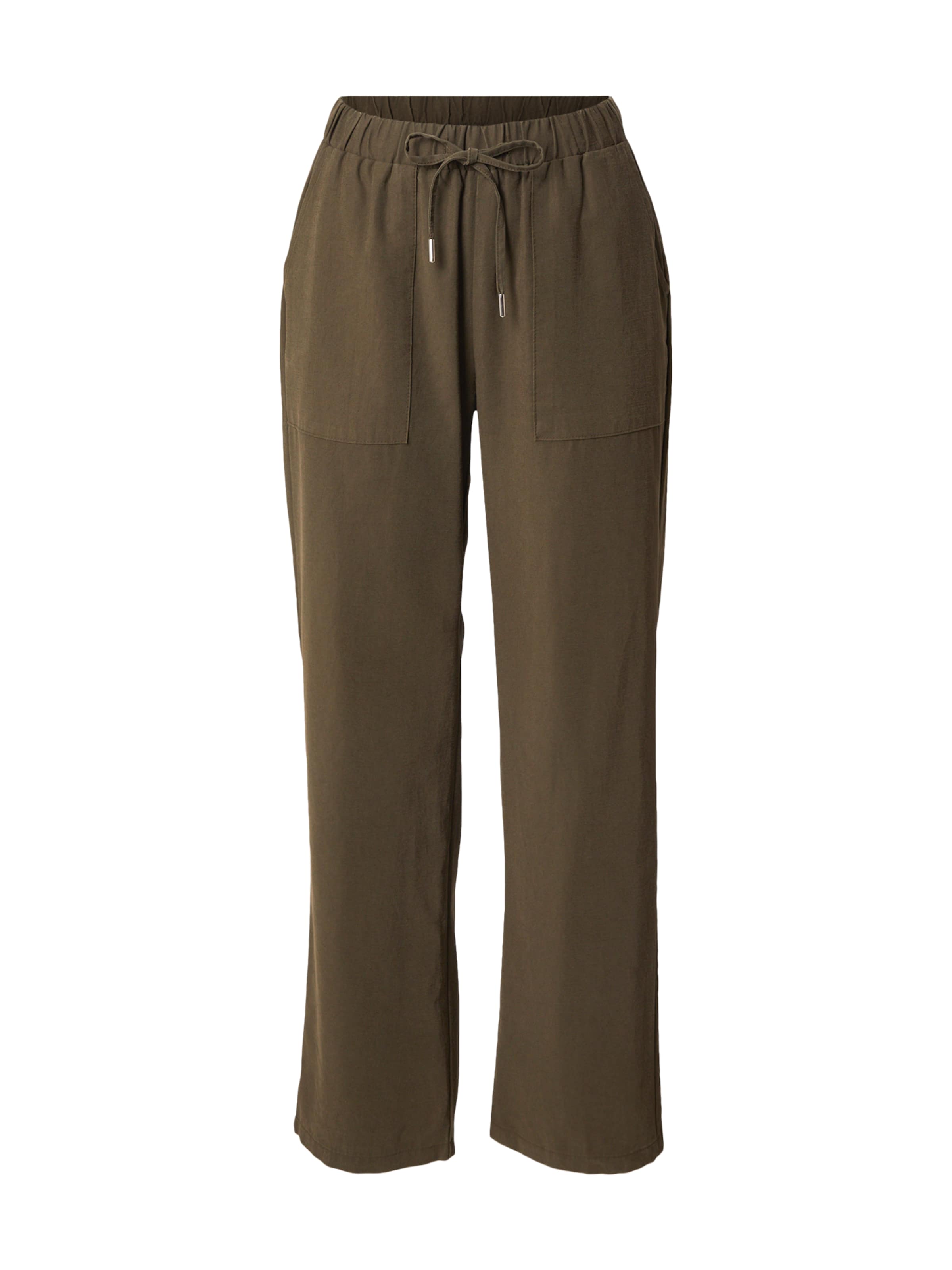 monari Pantalon en 34 en olive, Vue avec produit