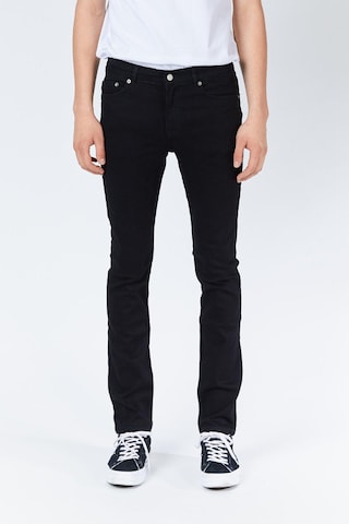 Coupe slim Jean 'Chase' Dr. Denim en noir : devant