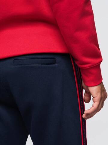 Regular Pantalon Ombre en bleu