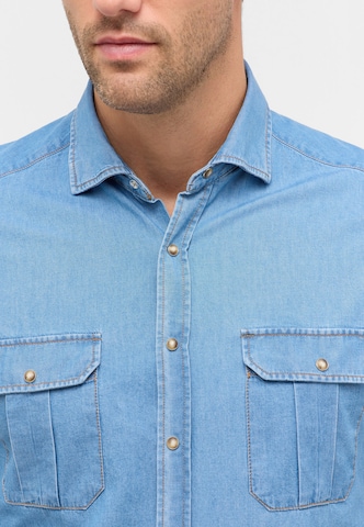 ETERNA Regular fit Zakelijk overhemd in Blauw