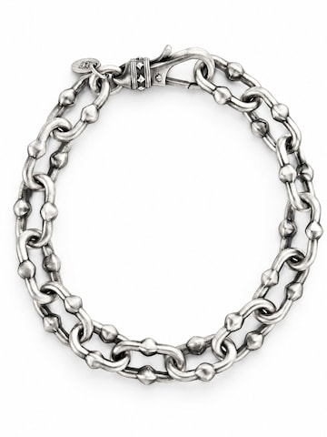 REYTEL Armband 'HURDLE'‌‌‌‌‌‌ in Silber: Vorderseite