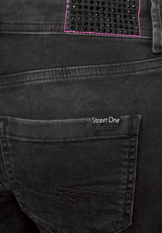 STREET ONE Skinny Jeans in Zwart