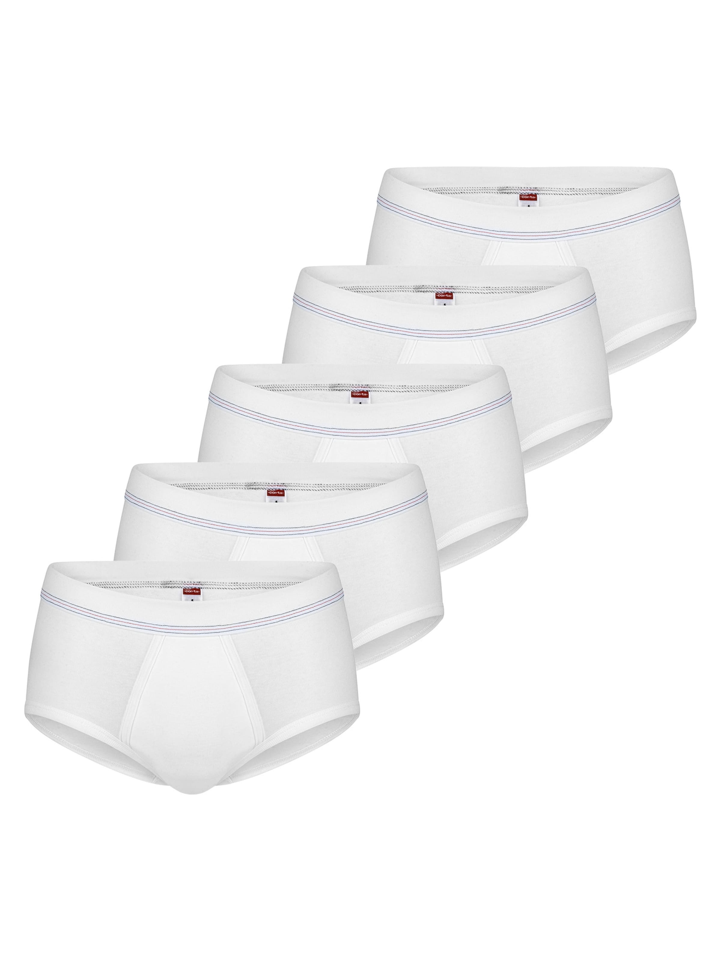 CON-TA Panty 'Feinripp' in White: front