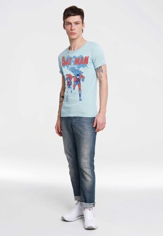 LOGOSHIRT Shirt 'Batman & Robin' in Blauw