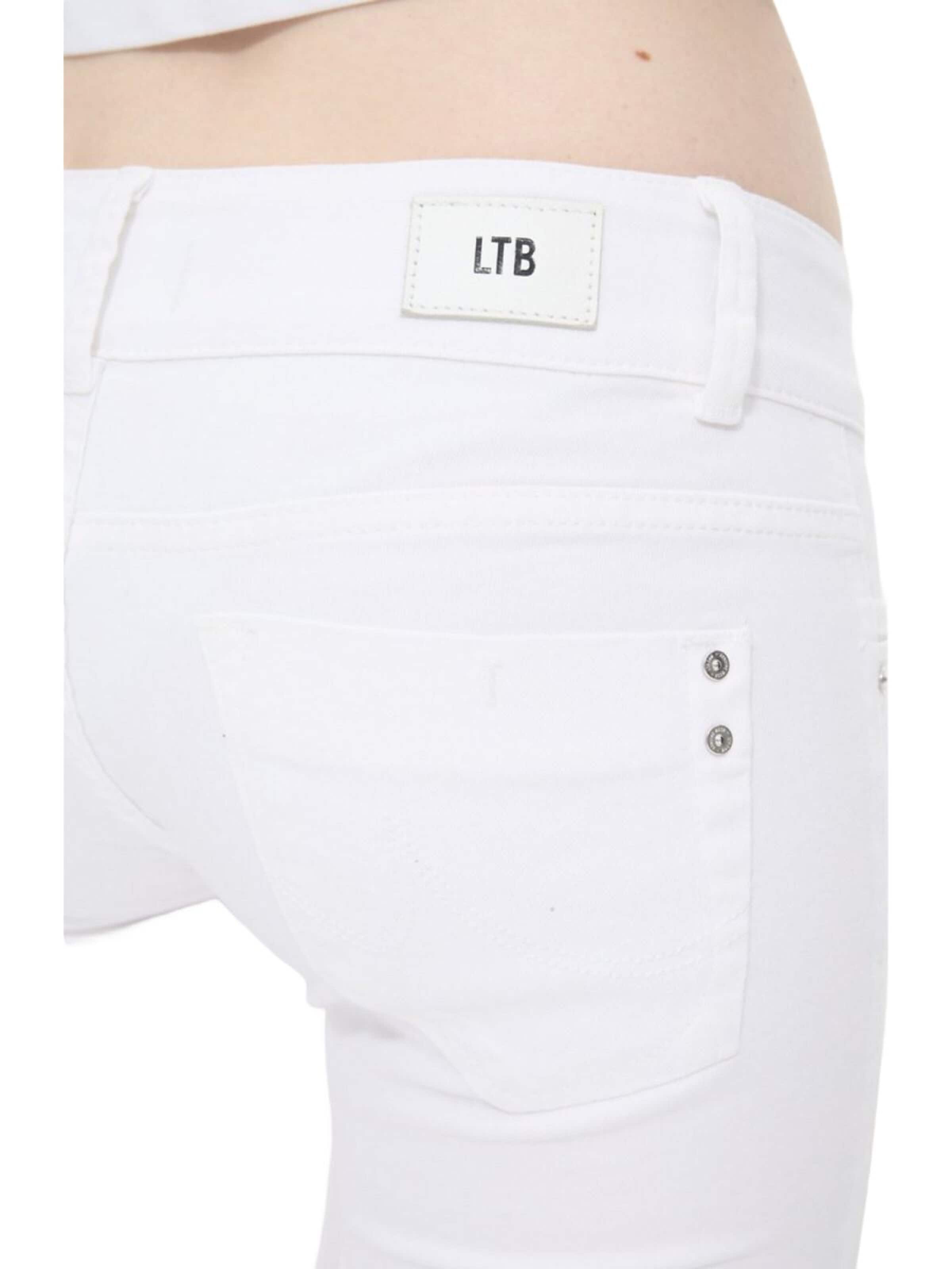 LTB Jeans - Slimfit Vaquero 'LTB Jeans Molly Skinny Leg Mid Waist Jeanshose' en blanco