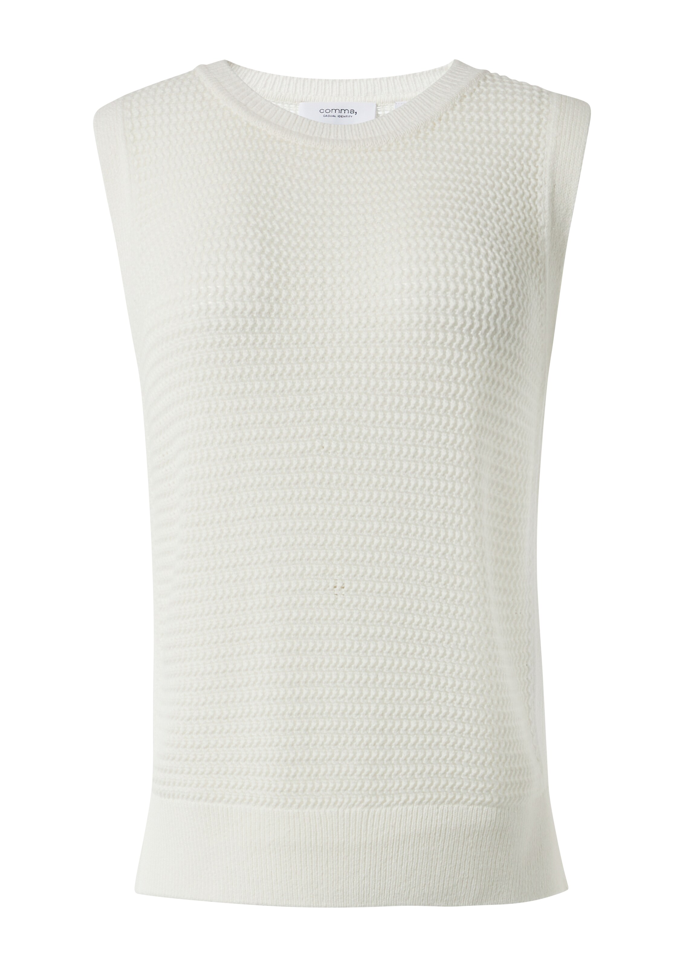 Pull-over comma casual identity en beige : devant