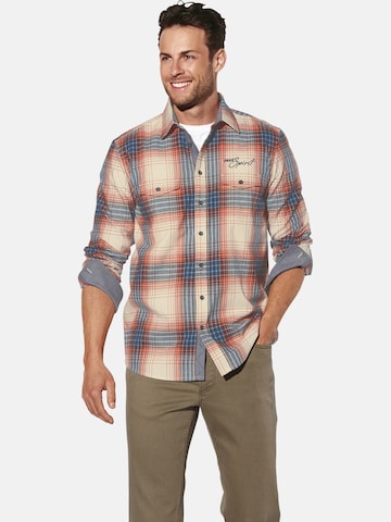 BABISTA Regular fit Button Up Shirt 'Olvar' in Red: front