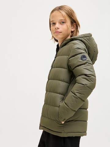 Jack & Jones Junior Winter Jacket 'JCOPOINT' in Green