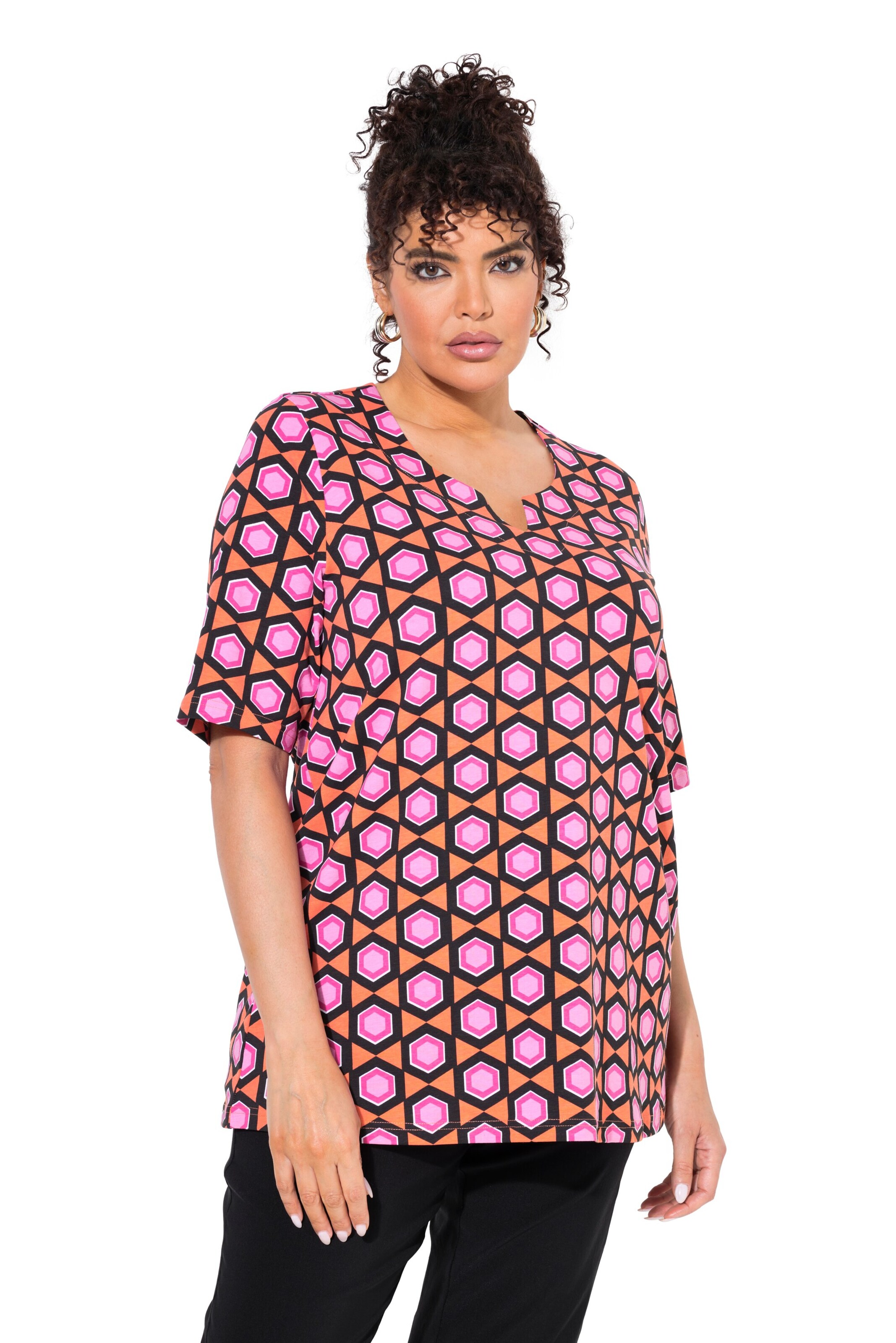 Ulla Popken Shirt in Pink: Vorderseite