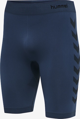 Hummel Skinny Sportunterhose in Blau