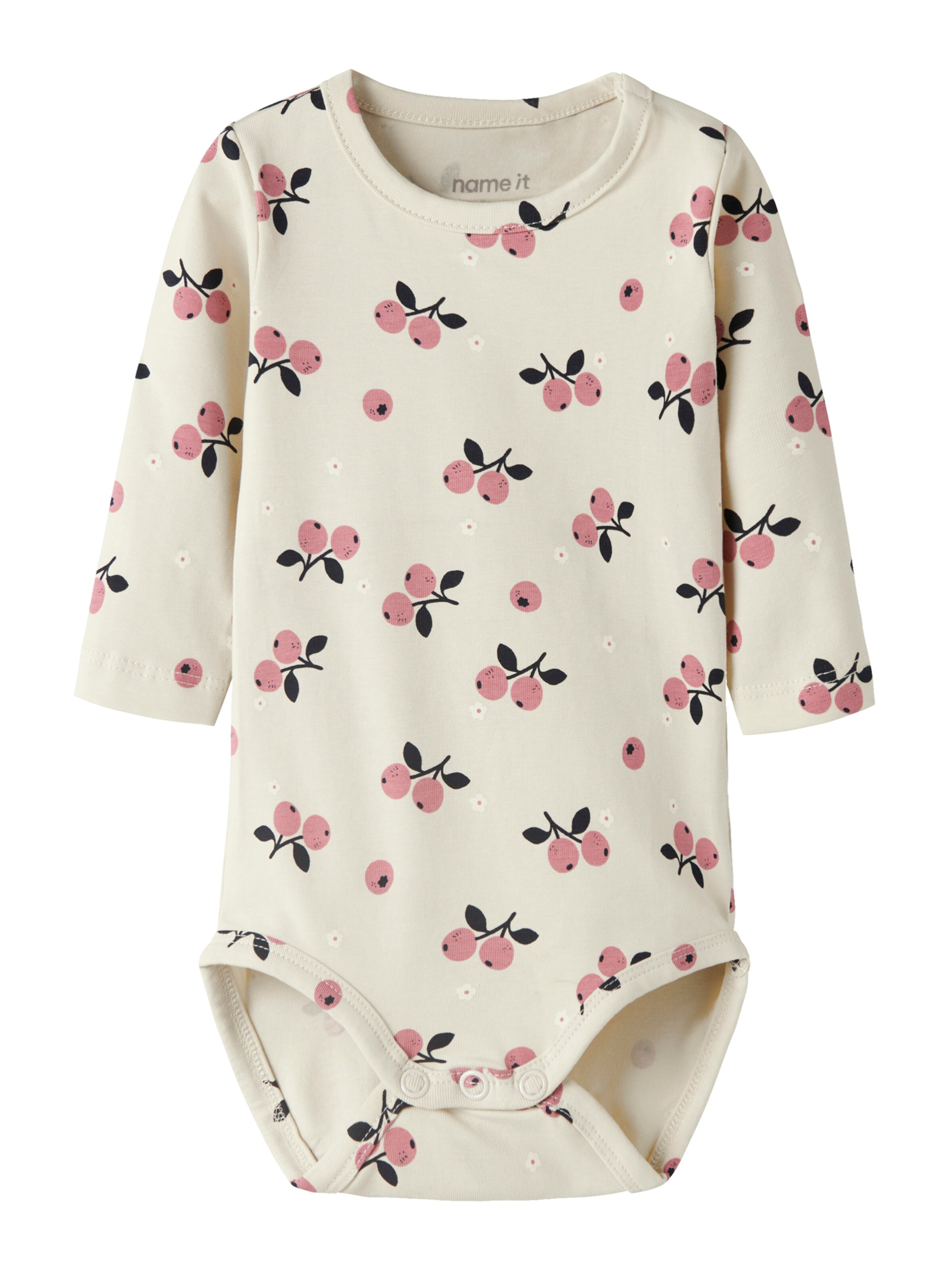 NAME IT - Pijama entero/body 'NBFVANDORA' en beige: frente