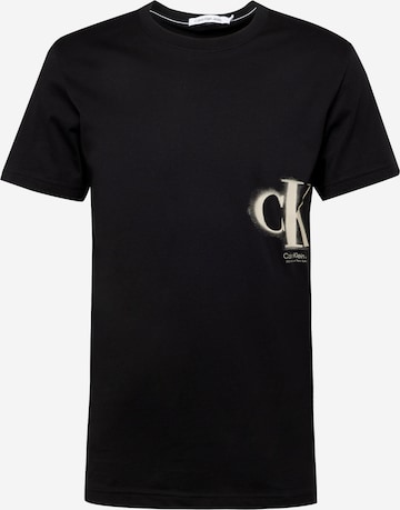 Calvin Klein Jeans - Camiseta en negro: frente