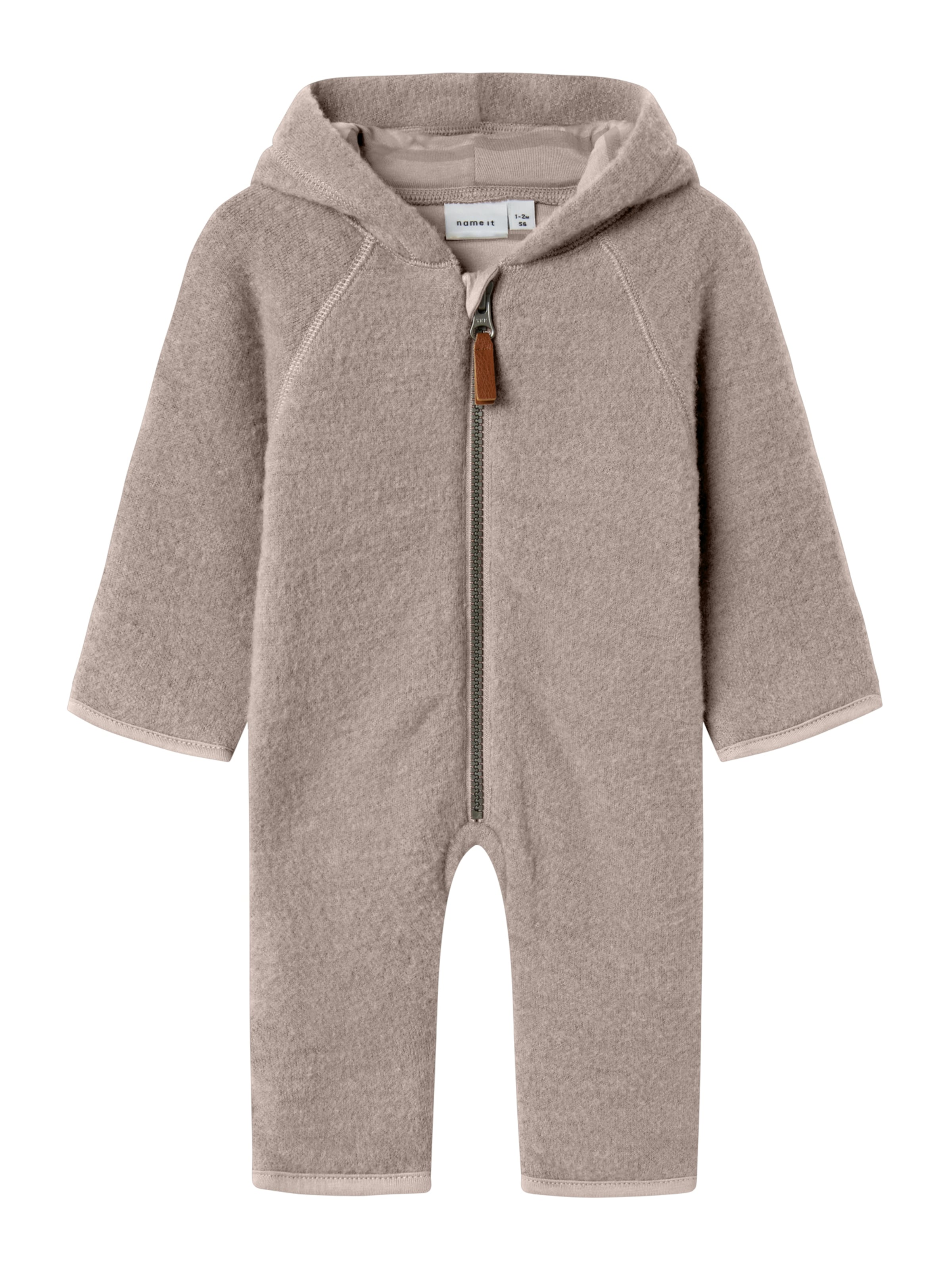 NAME IT Dungarees 'NBFWMino' in Grey: front