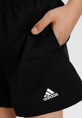 ADIDAS SPORTSWEAR Regular Workout Pants 'Essentials Small Logo Chelsea' in Black