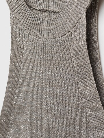 Tops en tricot 'SENSU' MANGO en argent