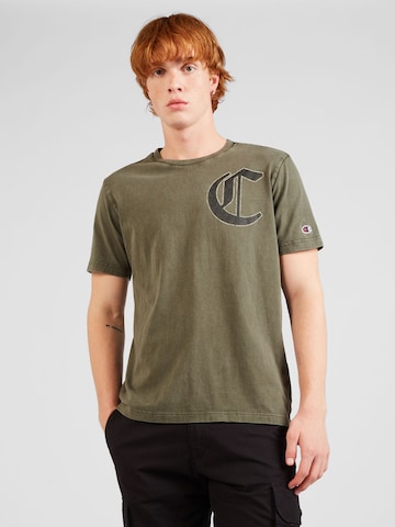 T-Shirt 'Pop Punk' Champion Authentic Athletic Apparel en vert : devant