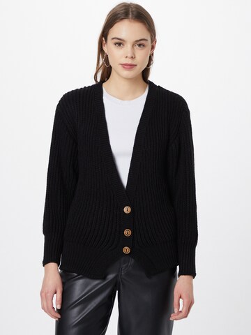 Trendyol Knit Cardigan in Black: front