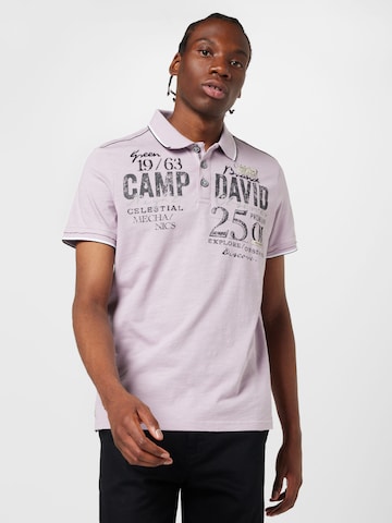 CAMP DAVID Shirt in Purple: front