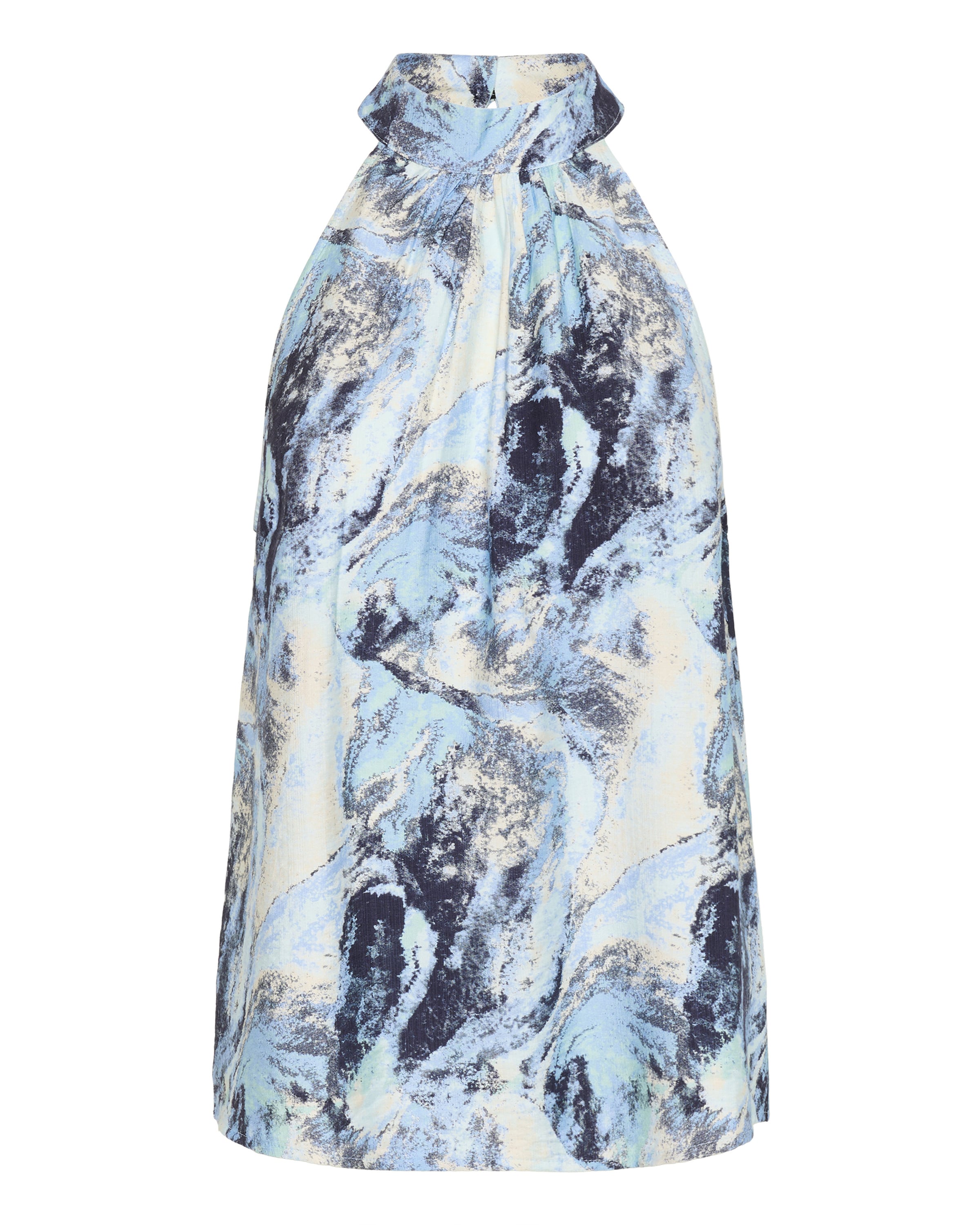 Chemisier 'Jasmin' Kaffe en bleu : devant
