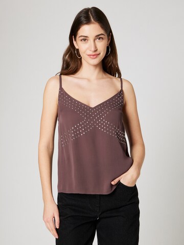 Guido Maria Kretschmer Women Top 'Lotta' in Brown: front