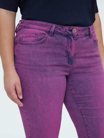 évasé Jean Fiorella Rubino en violet