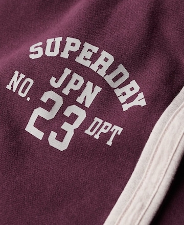 Effilé Pantalon Superdry en violet