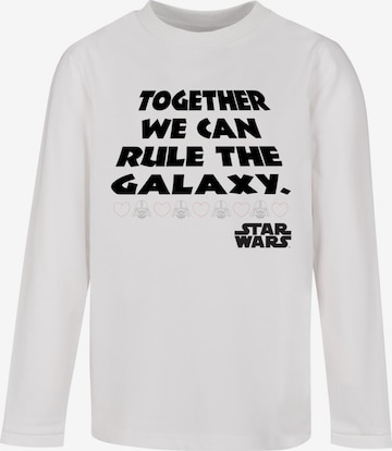 Maglietta ' Star Wars - Together We Can Rule The Galaxy' di ABSOLUTE CULT in bianco: frontale