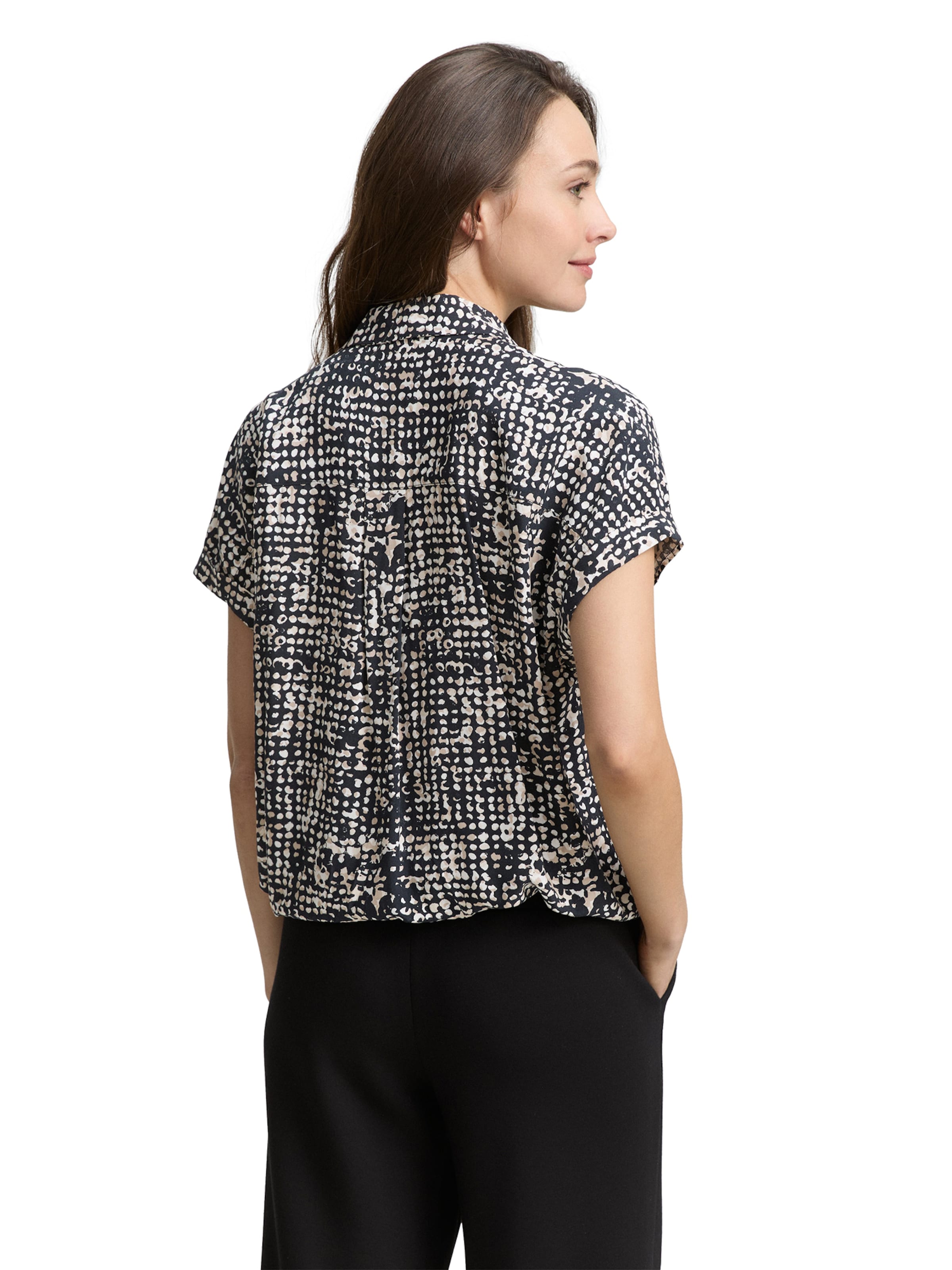 TOM TAILOR Bluse in Schwarz