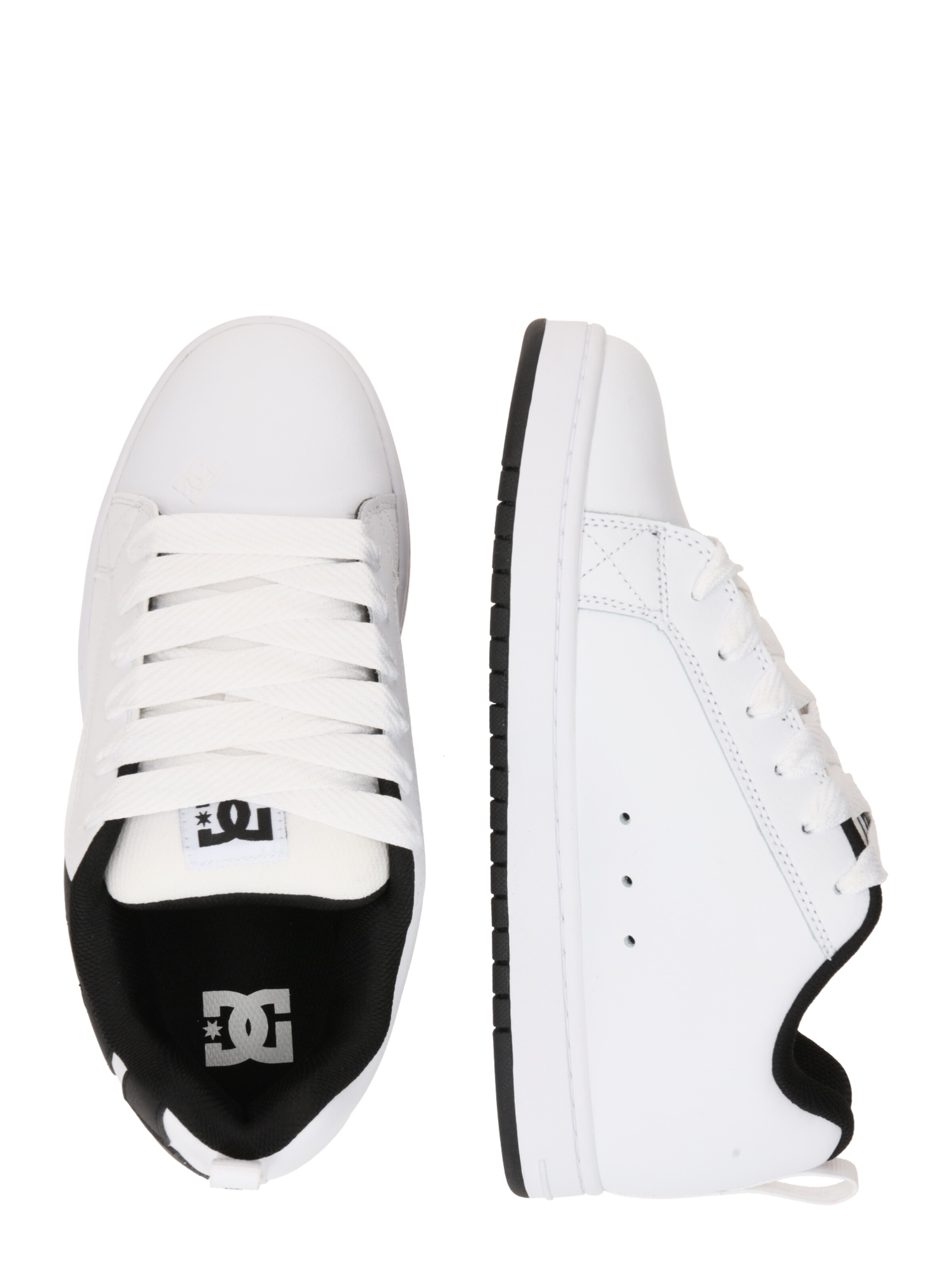 balts DC Shoes Zemie brīvā laika apavi 'Court Graffik'
