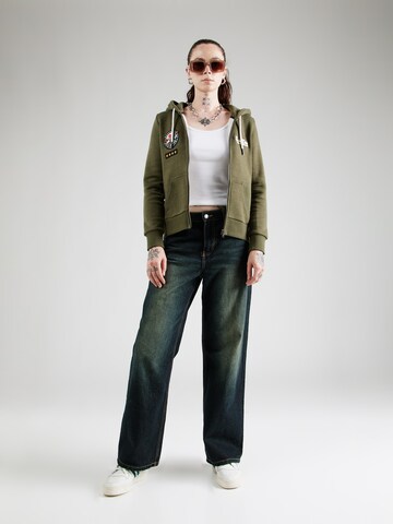 Superdry Sweatjacke in Grün