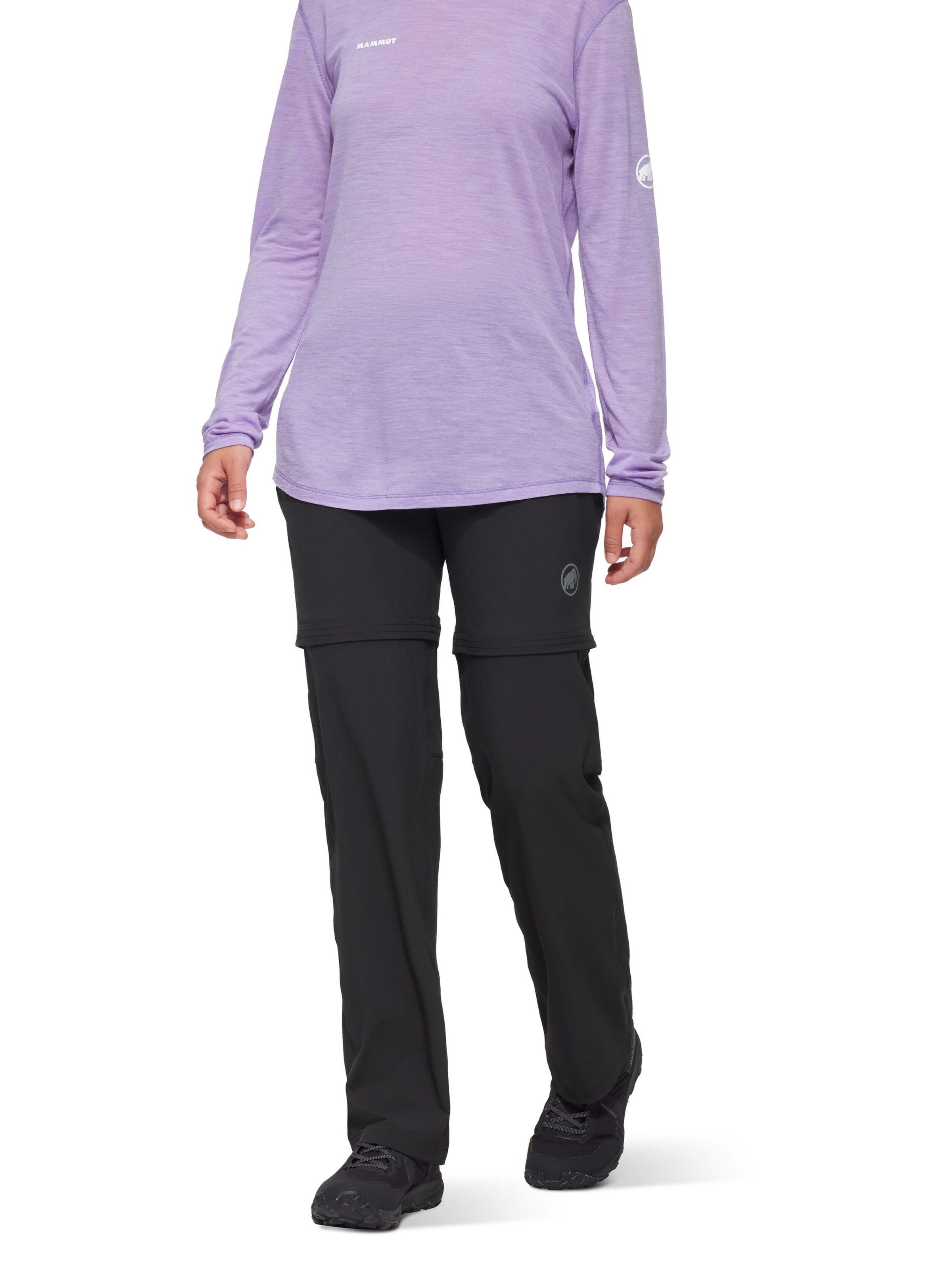 MAMMUT regular Udendørs bukser i sort: forside