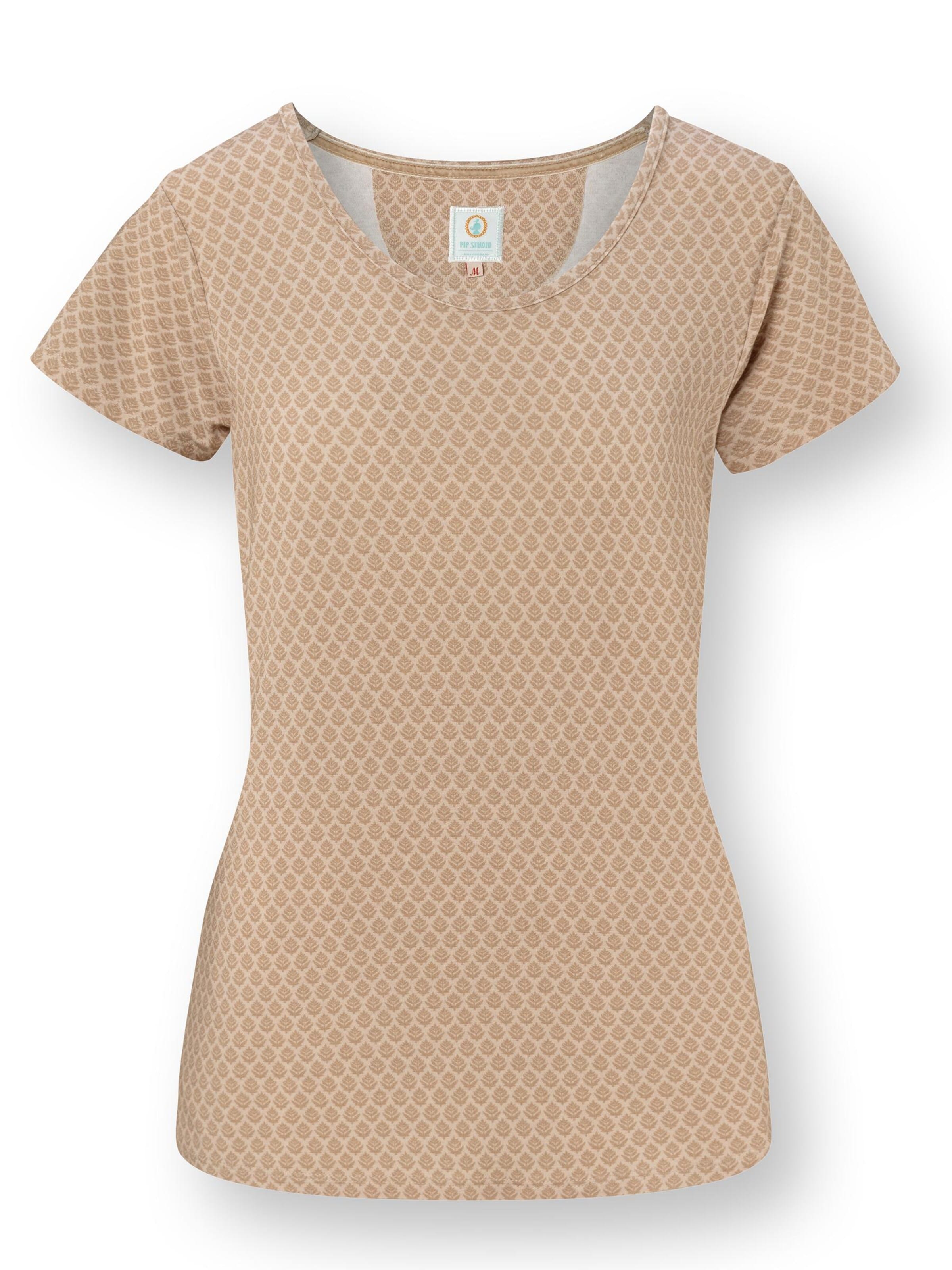 PIP STUDIO Pajama Shirt in Beige: front