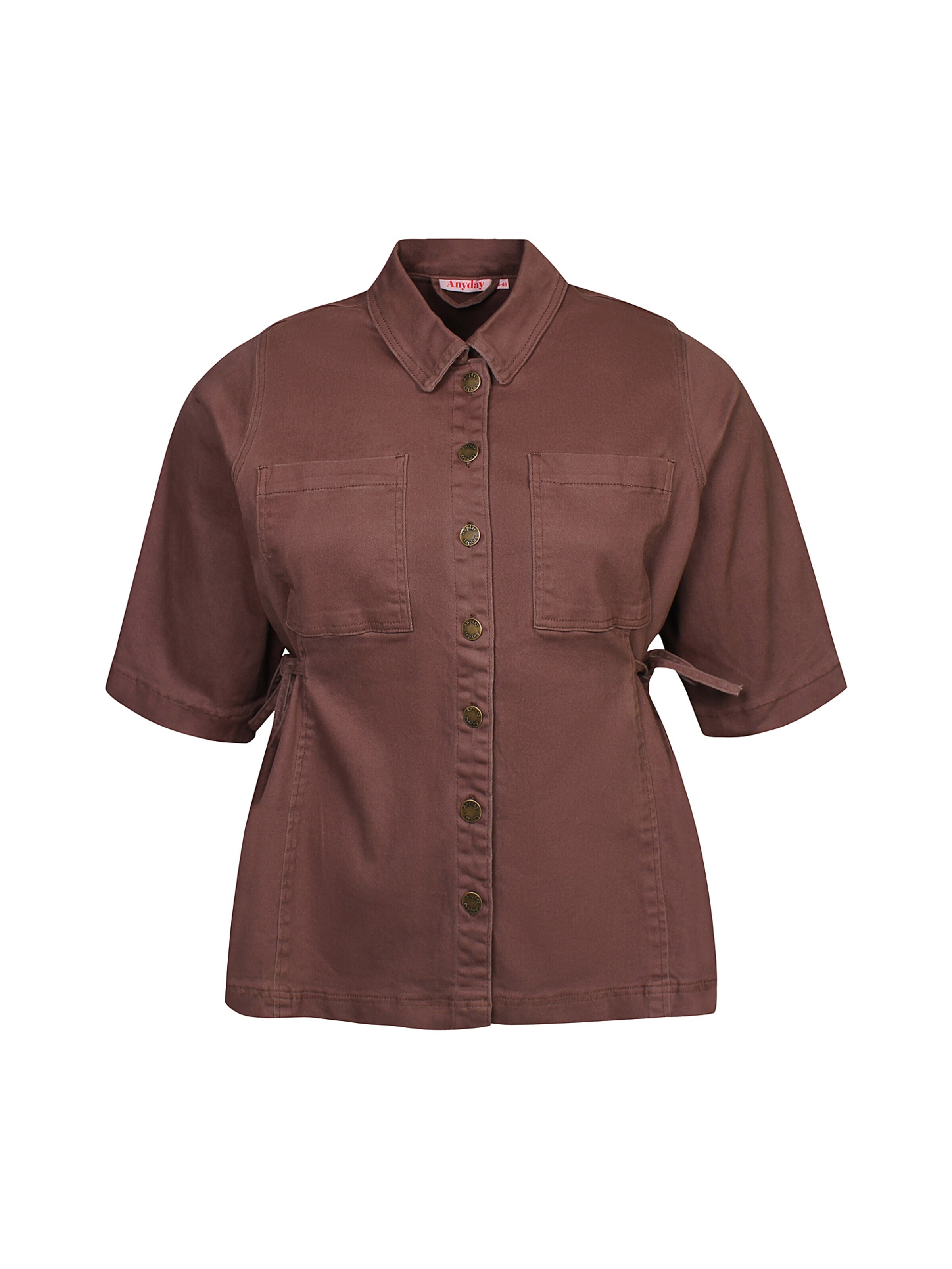 Anyday Blouse 'Katina 471' in Brown: front