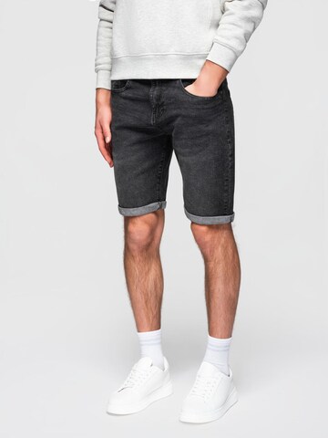 Ombre Regular Jeans in Schwarz