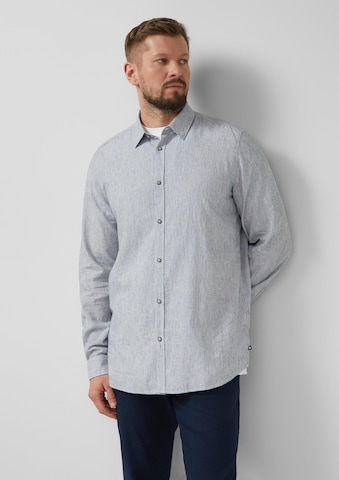 s.Oliver Regular fit Overhemd in Blauw: voorkant