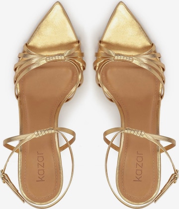 Kazar Strap Sandals in Gold