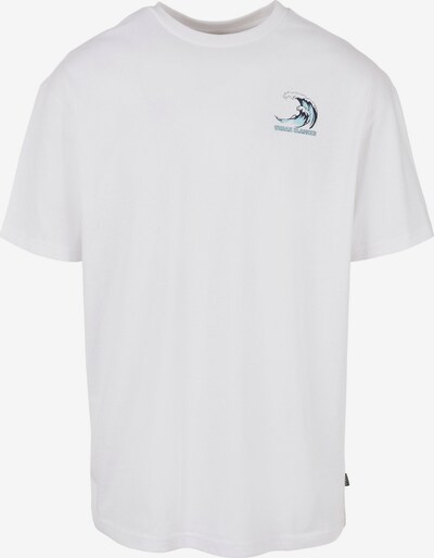 Maglietta 'Big Wave' Urban Classics Big & Tall di colore blu chiaro / blu scuro / bianco, Visualizzazione prodotti