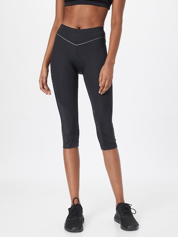 VAUDE Skinny Workout Pants in Black: front