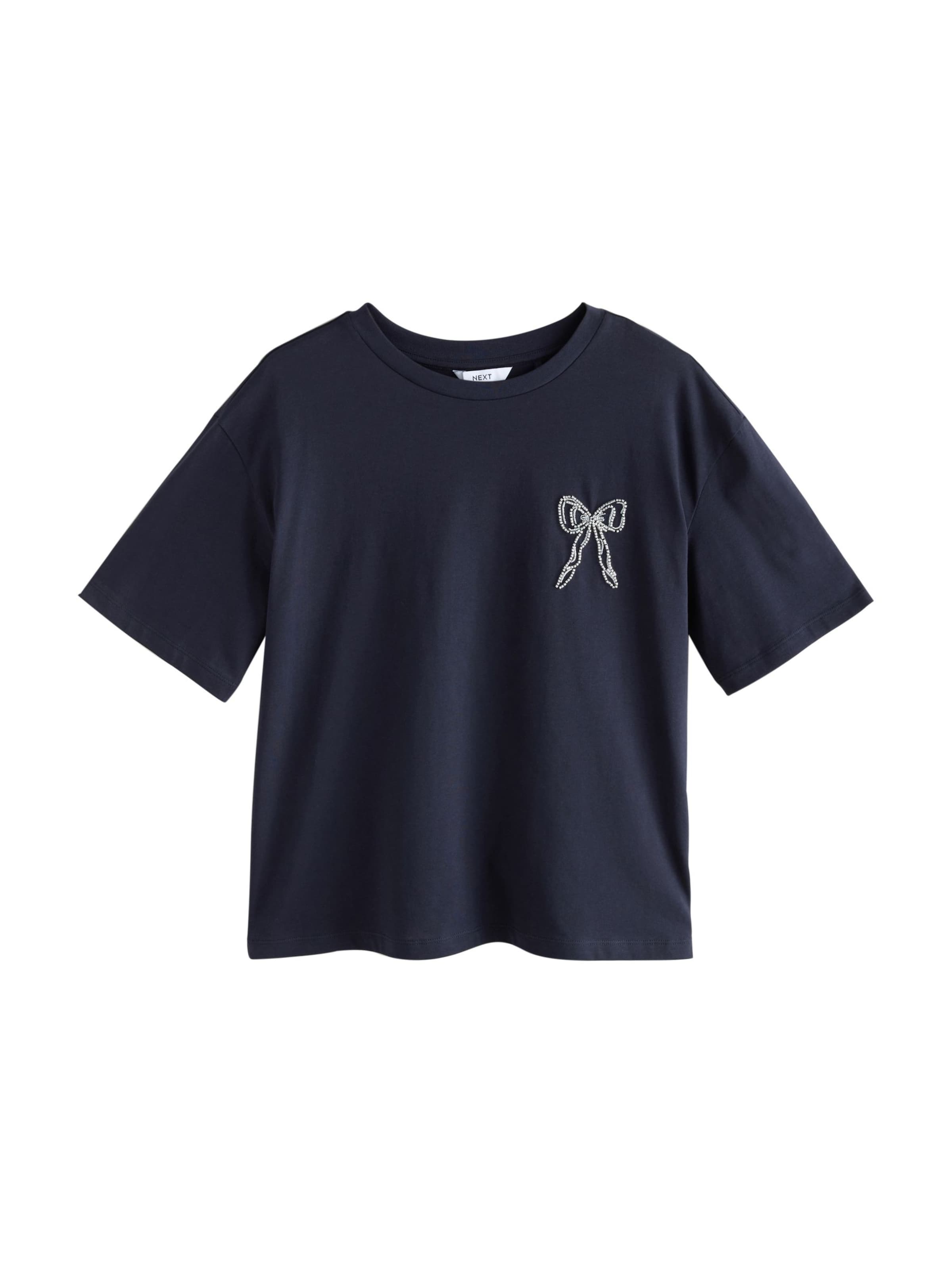 Next T-Shirt in Blau: Vorderseite