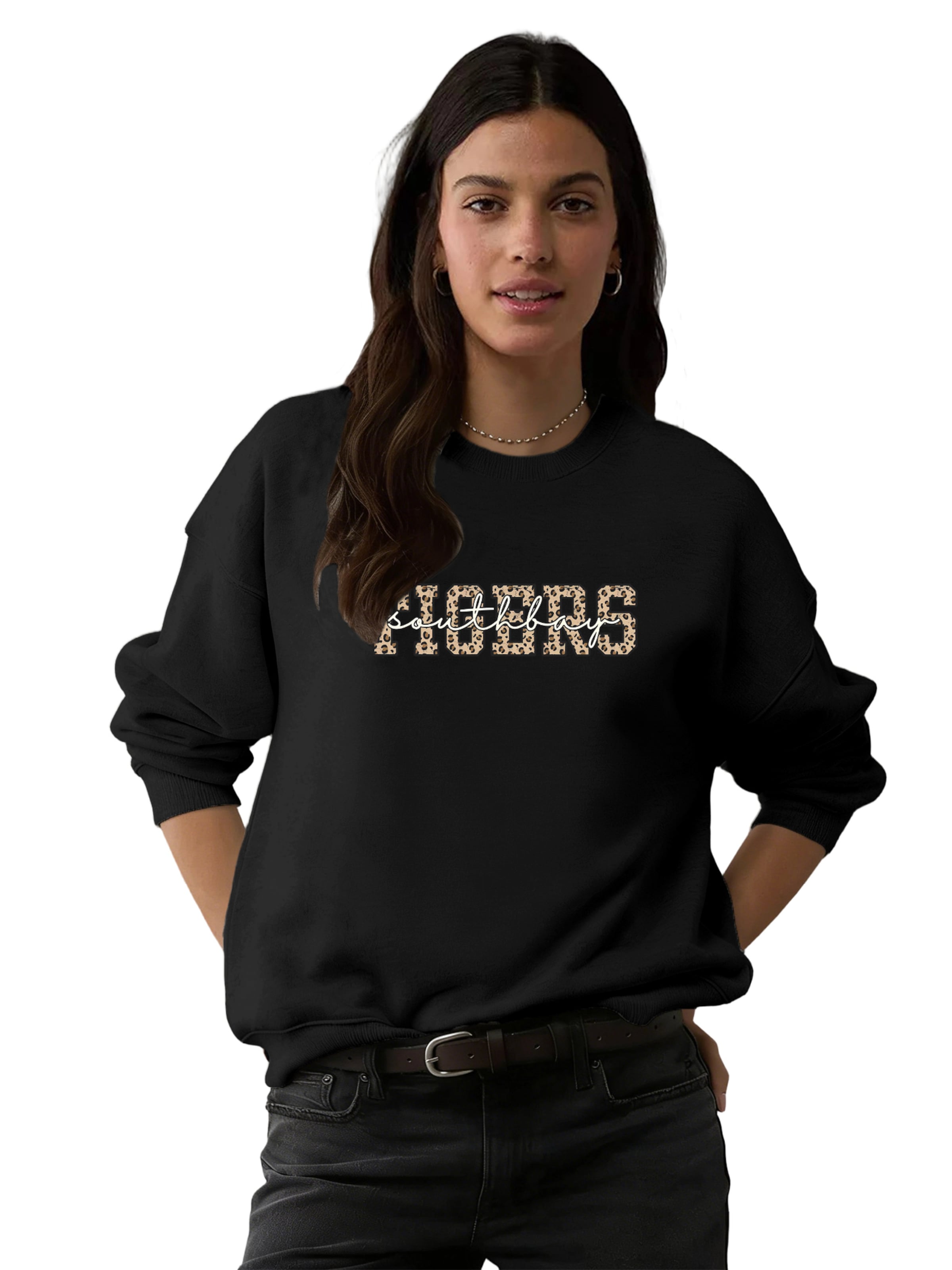 GORHEY - Sudadera en negro: frente