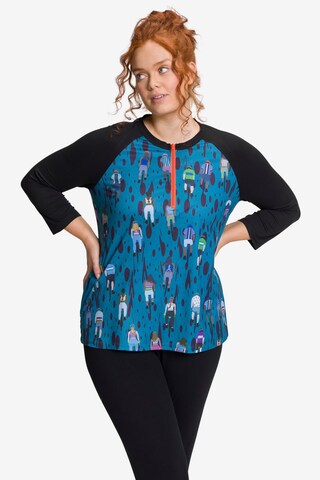 Ulla Popken Shirt in Blauw: voorkant