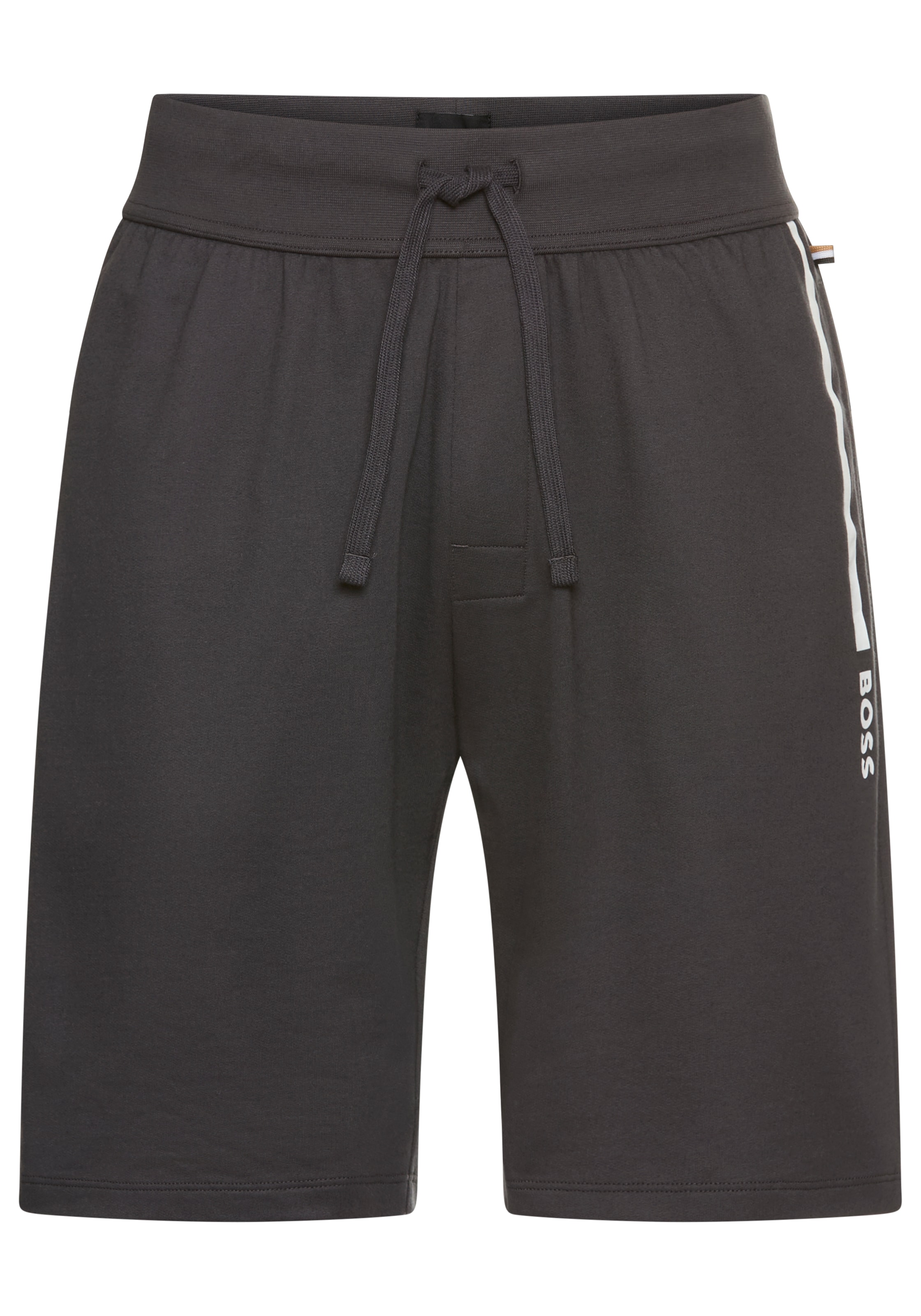 BOSS Regular Pants in Black: front