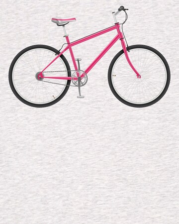 T-shirt 'Pink Bike' Watapparel en blanc