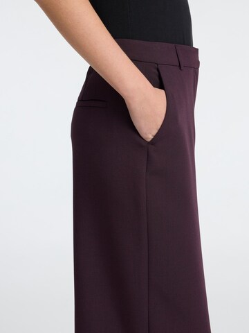 SELECTED FEMME Regular Bandplooibroek in Lila