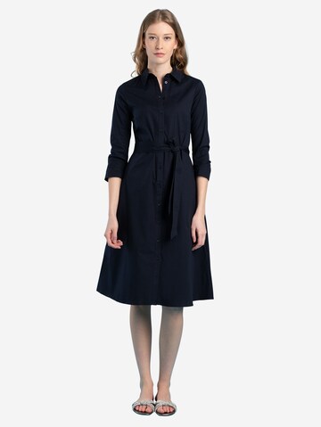 MORE & MORE Shirt Dress in Blue: front