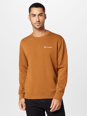 Champion Authentic Athletic Apparel Sweatshirt 'Classic' in Braun: predná strana