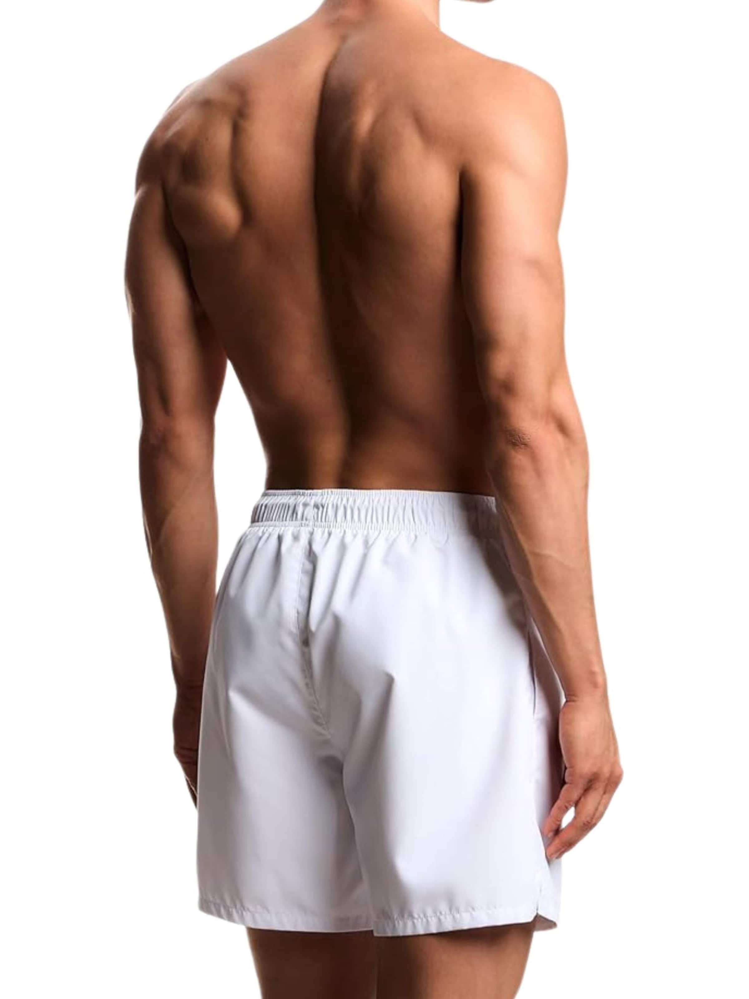 Emporio Armani - Bermudas 'Men's SEA Logo Swim Shorts' en blanco